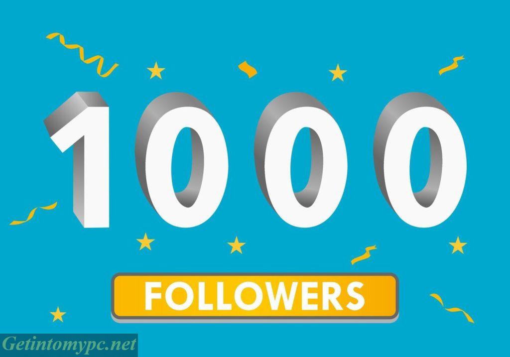 1000 Followers - Get Likes