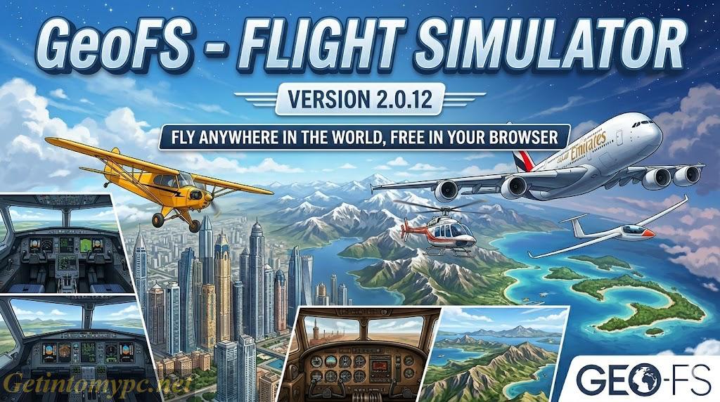 Get Into My PC GeoFS - Flight Simulator2.0.12