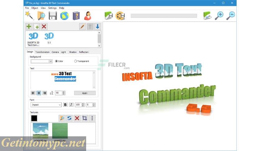 Insofta 3D Text Commander 2026 download