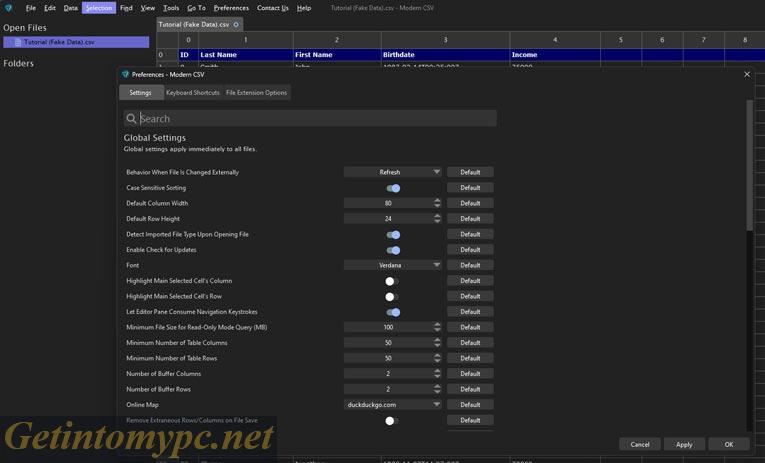 Modern CSV 2026 download 