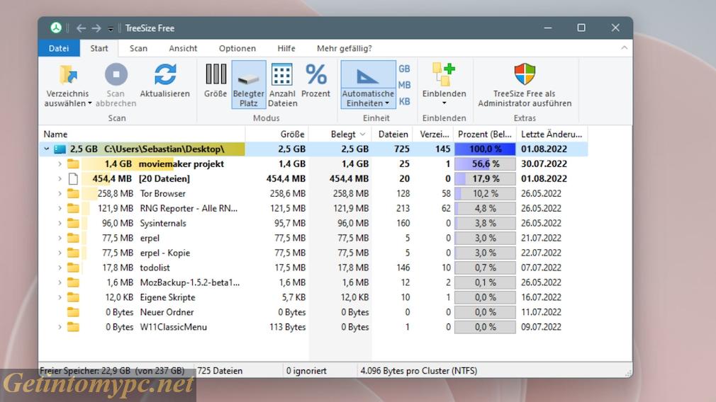 Download TreeSize Portable